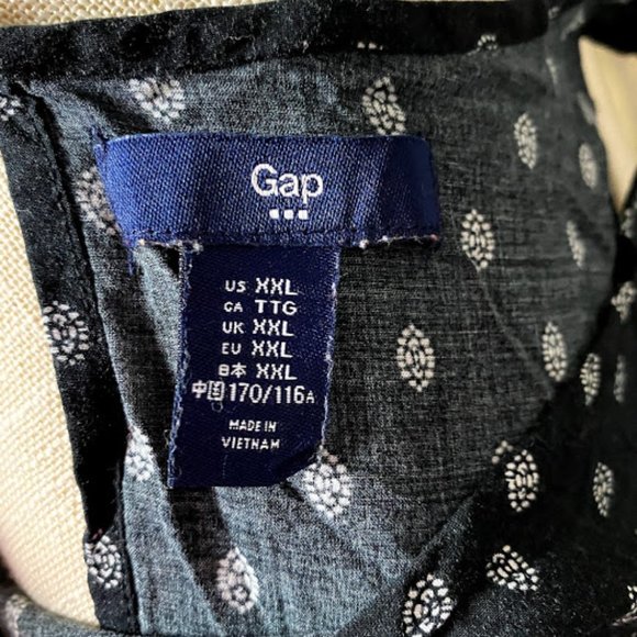 GAP Black & White Top Size XXL - Picture 4 of 6
